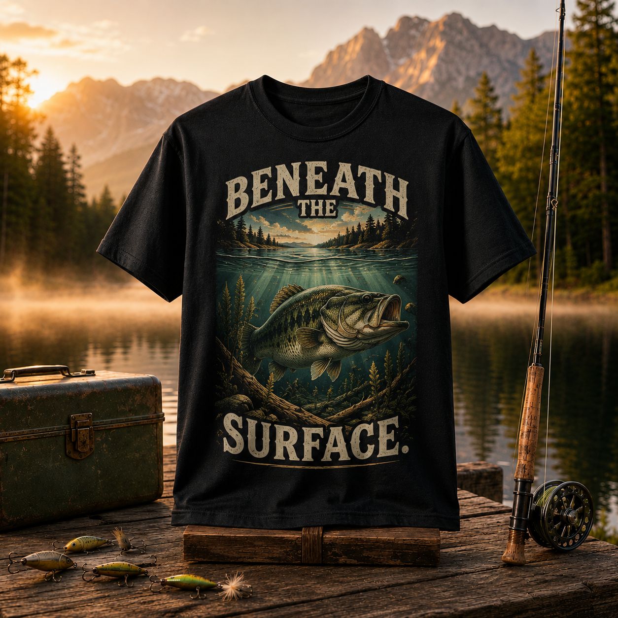 Beneath The Surface Bass Fishing T-Shirt