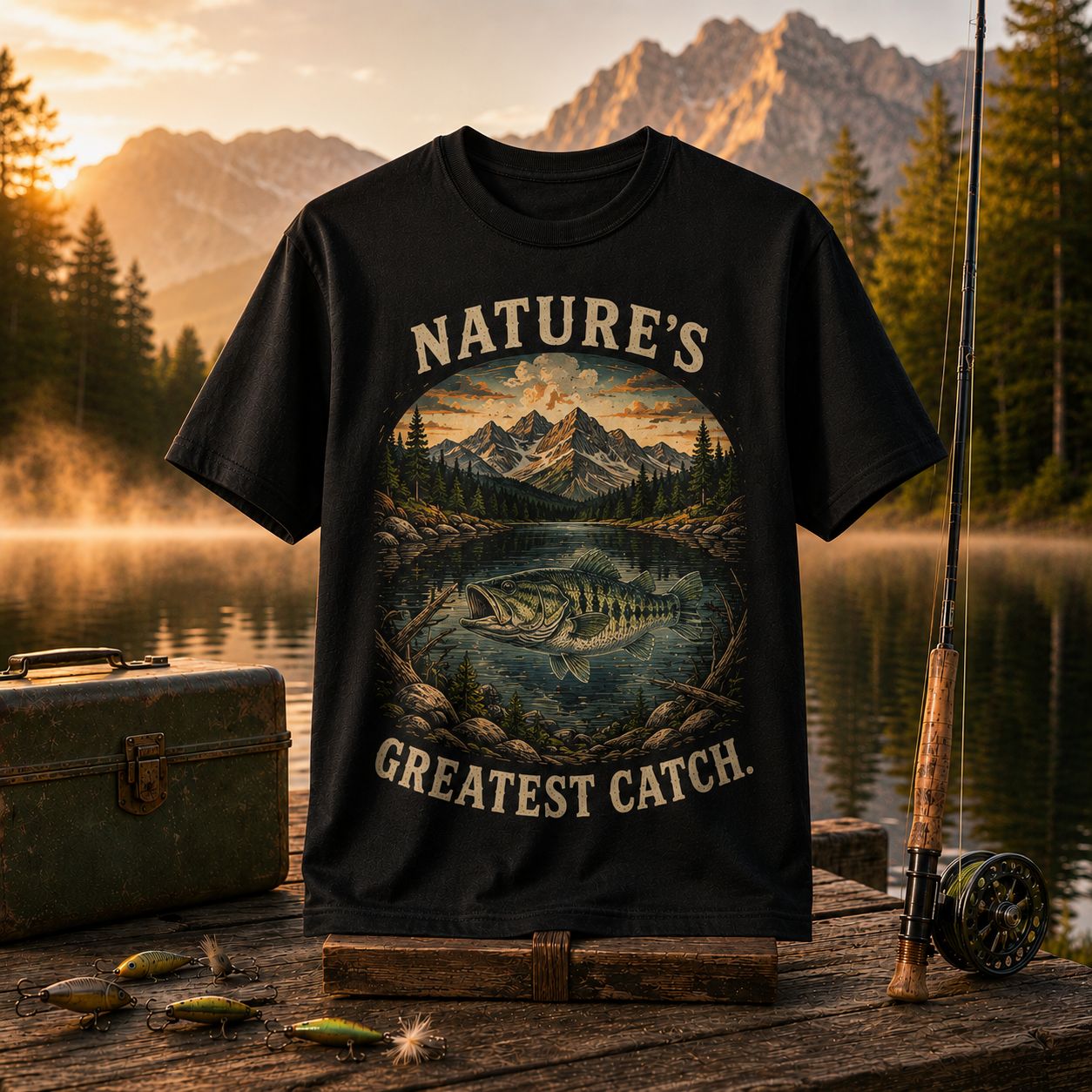 Nature’s Greatest Catch Vintage Fishing T-Shirt