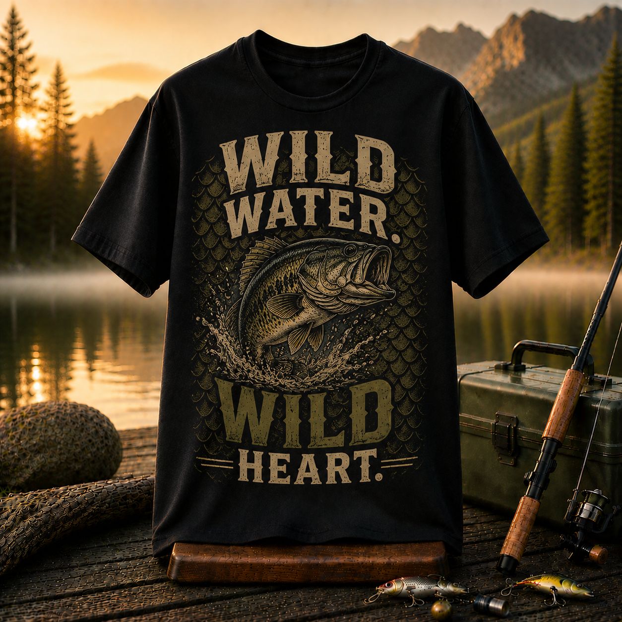 Wild Water Wild Heart Fishing T-Shirt