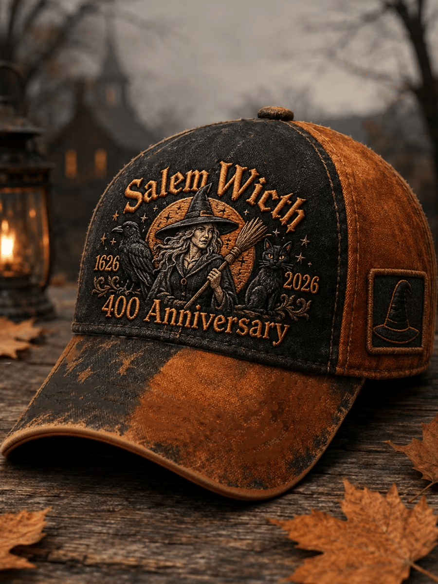 Salem Witch 400Th Anniversary Hat Spooky Season Baseball Hat Halloween Gifts For Mom - Flickden