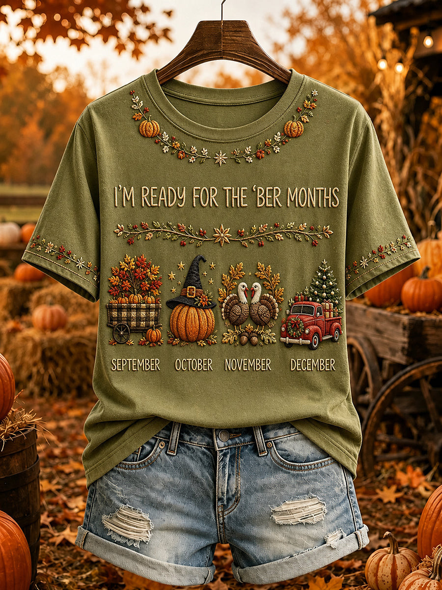 Vintage I'm Ready For The Ber Months T-Shirt Fall Season Shirt Gifts For Daughter - Flickden