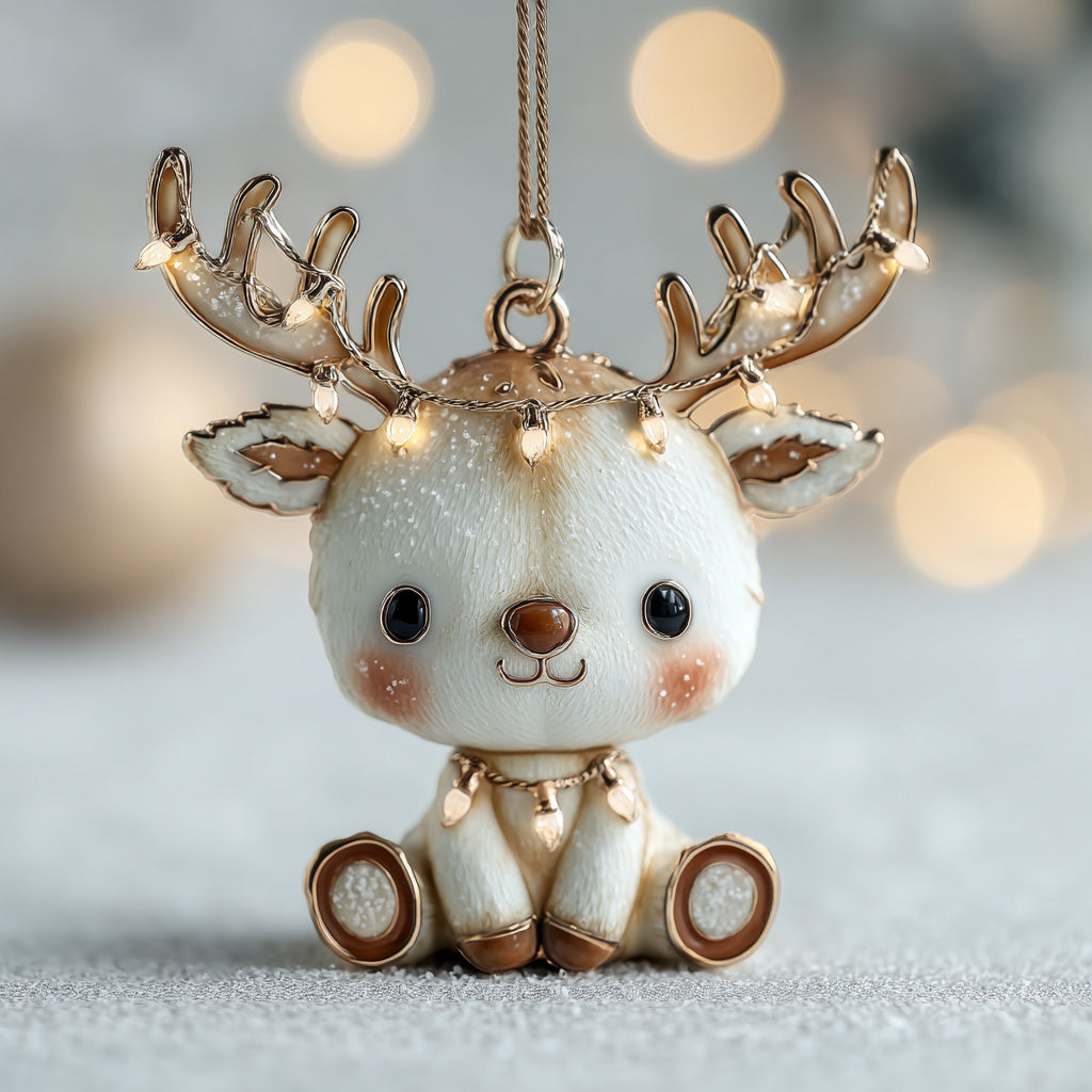 Antlers Of Christmas Acrylic Ornament Elegant Xmas Keepsake Gift Idea - Flickden