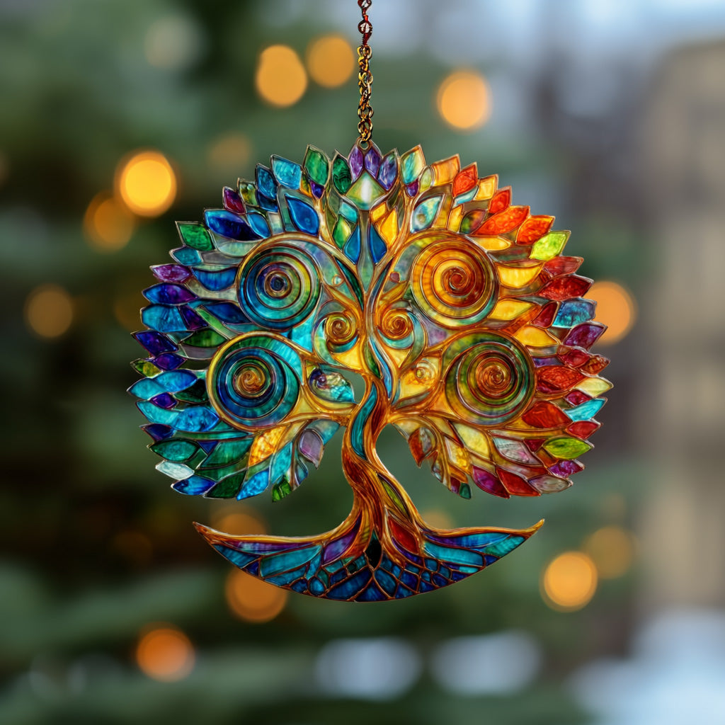 Aurora Blooming Tree Acrylic Ornament Christmas Indoor Decor Gift For Family - Flickden