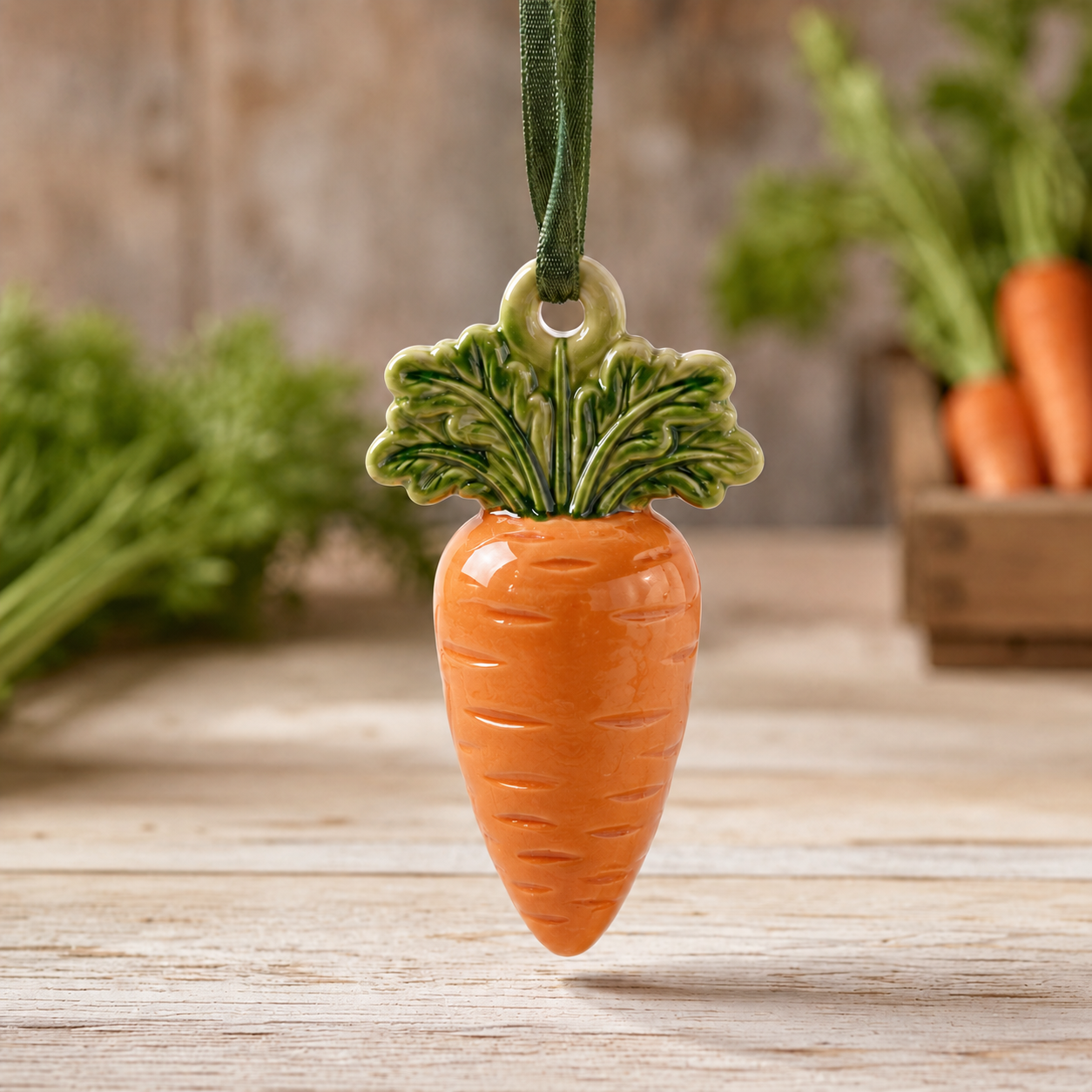 Big Carrot Christmas Acrylic Ornament Xmas Tree Decor Family Gift - Flickden