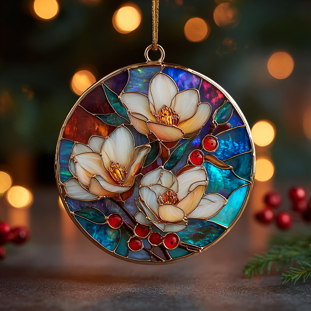 Bloom of Dawn Acrylic Ornament Holiday Tree Decoration Christmas Gift - Flickden