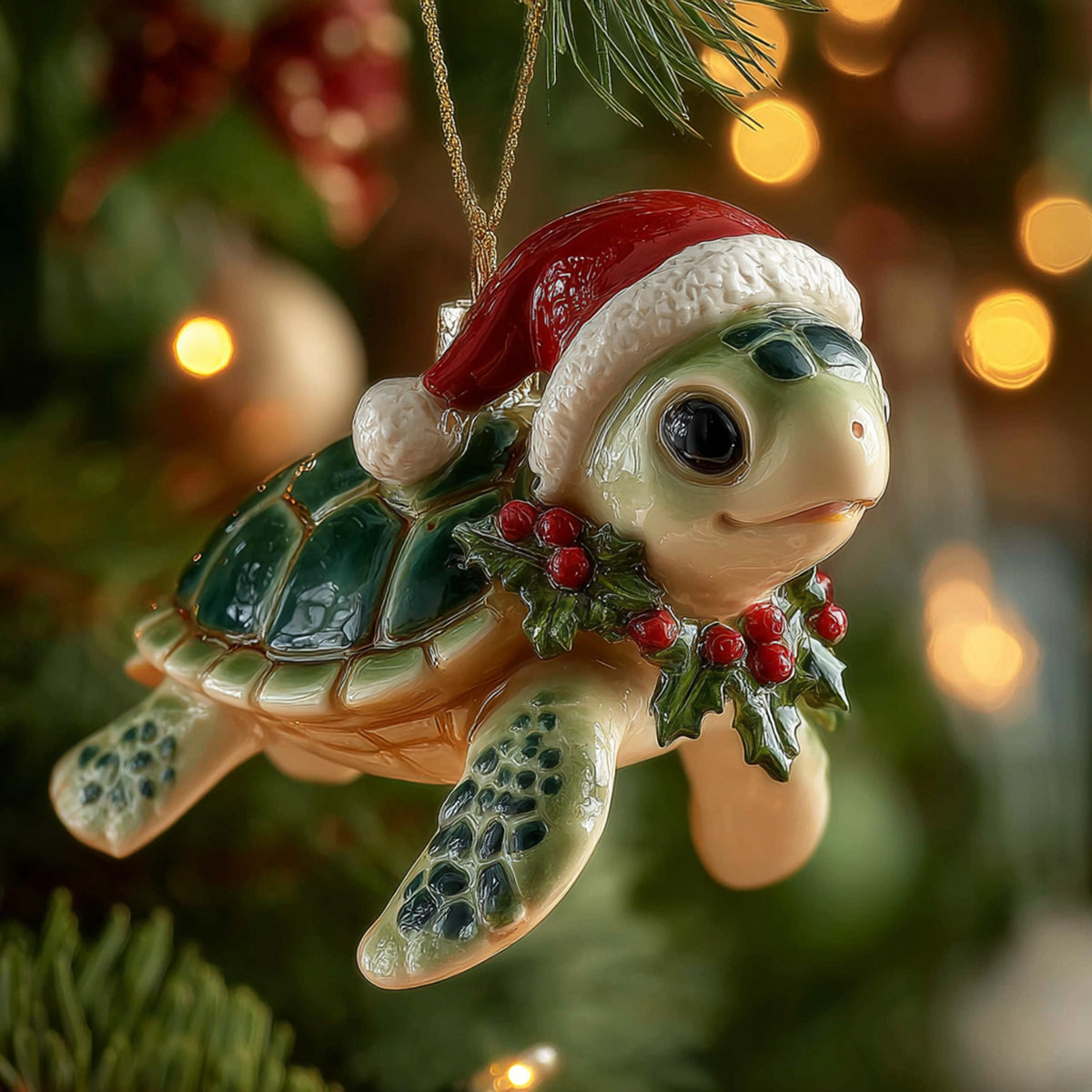 Blue Serenity Ornament Cute Christmas Tree Decor Gift For Xmas - Flickden
