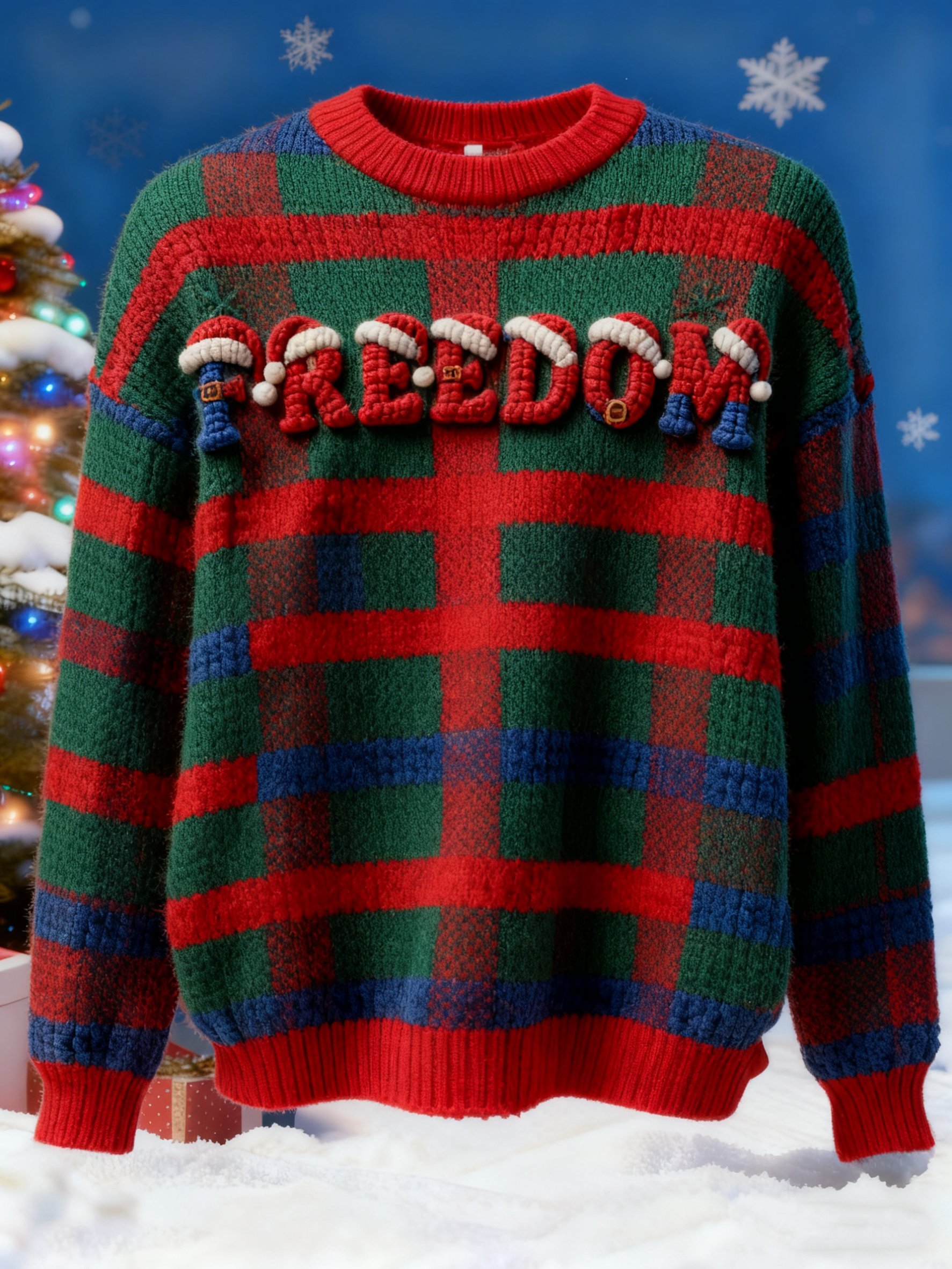 Christmas Freedom Sweater Christmas Clothing Special Xmas Presents For Aunt - Flickden
