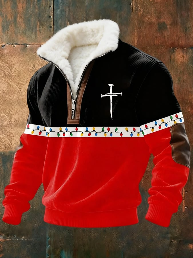 Christmas Half Zip Sweatshirt Matching Christmas Outfits Gifts For Him - Flickden