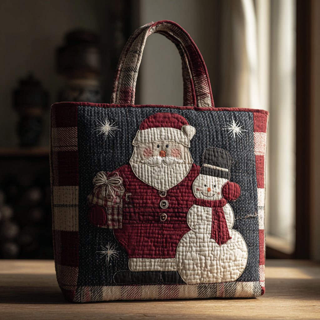 Christmas Merch Winter Santa Claus Tote Bag Christmas Handbag Gifts For Grandma - Flickden