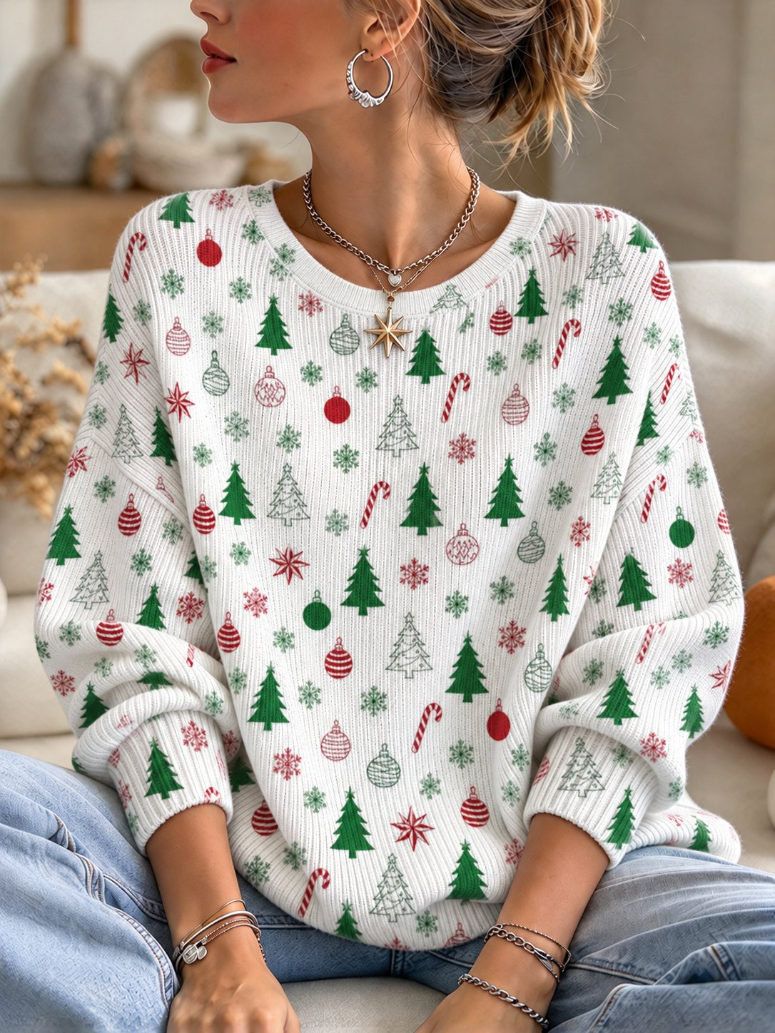 Christmas Sweater USA Spirit Apparel Gifts For American History Fans - Flickden