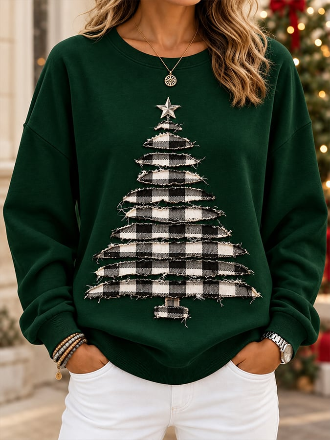 Christmas Tree Sweatshirt Vintage Xmas Apparel Gift Ideas For Military Moms - Flickden