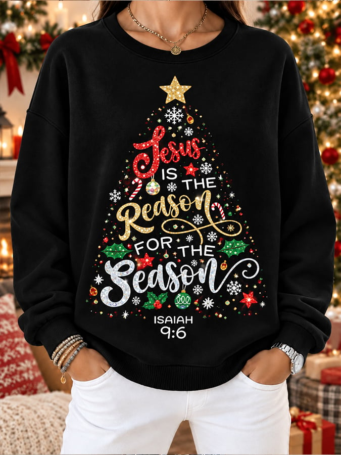 Christmas Tree Sweatshirt Vintage Xmas Clothing Outfit Xmas Gift Ideas For Wives - Flickden