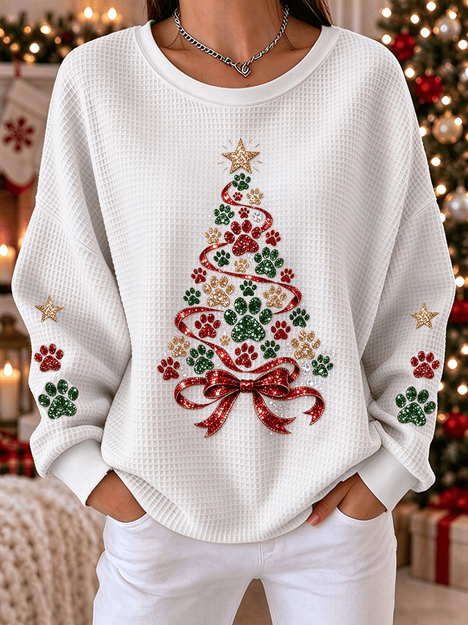 Christmas Tree Sweatshirt Xmas Outfit Festive Xmas Gifts For Family And Friends - Flickden