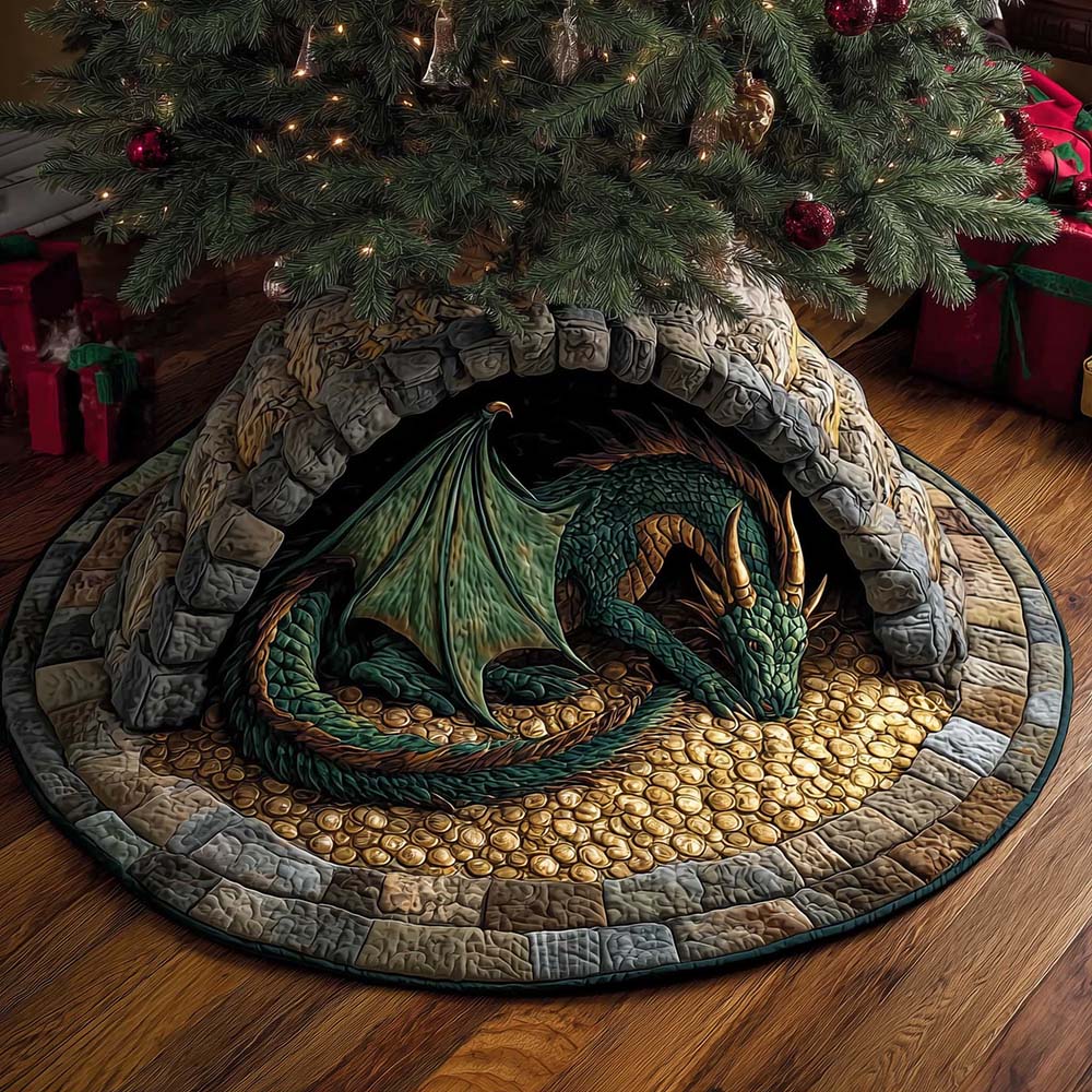 Holiday Guardian Quilted Holiday Tree Skirt Christmas Decor Gift Ideas For Her - Flickden
