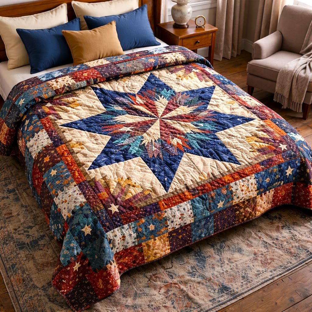 Patriot Legacy Quilted Blanket Rustic Bedroom Decor Gift For Veterans - Flickden
