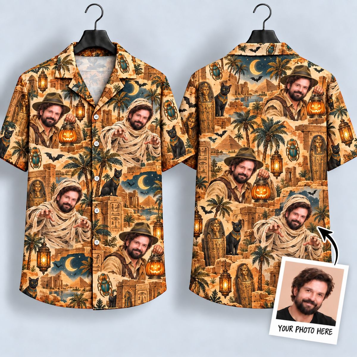 Personalized Mummy Explorer Hawaiian Shirt Halloween Apparel Gifts For Dad - Flickden