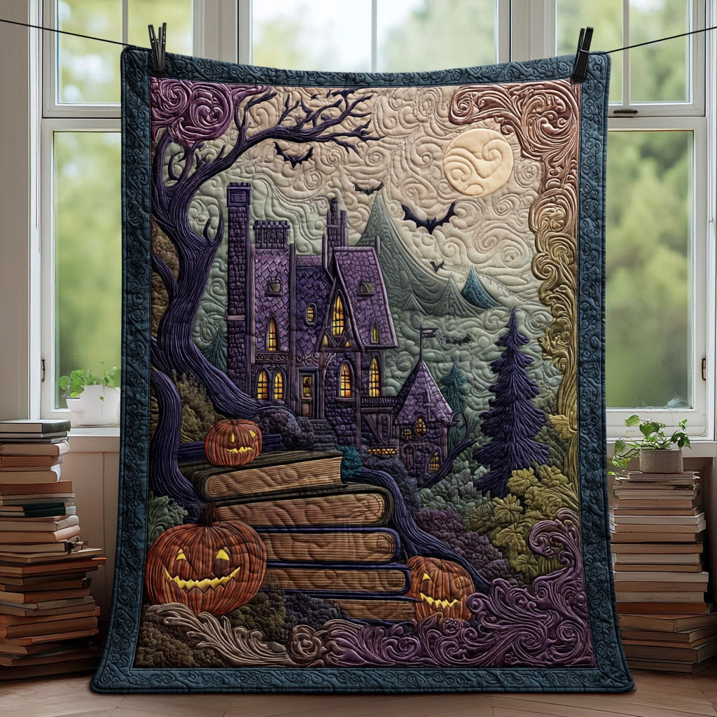 Pumpkin Whisper Quilted Blanket Autumn Bedroom Decor Gift For Hoiliday Fans - Flickden