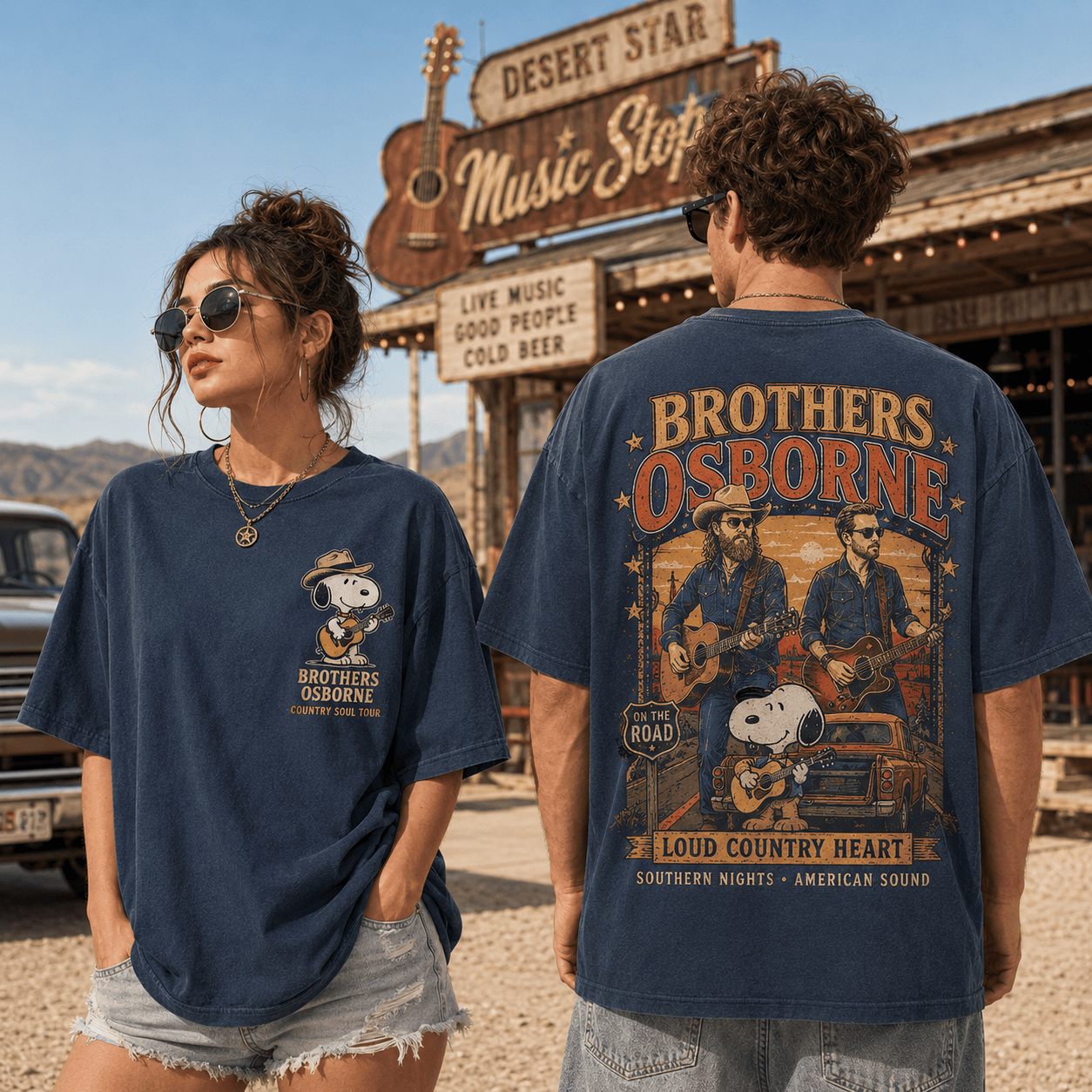 Snoopy Merch Brothers Osborne Snoopy T-Shirt Snoopy Apparel Gift For Brother - Flickden