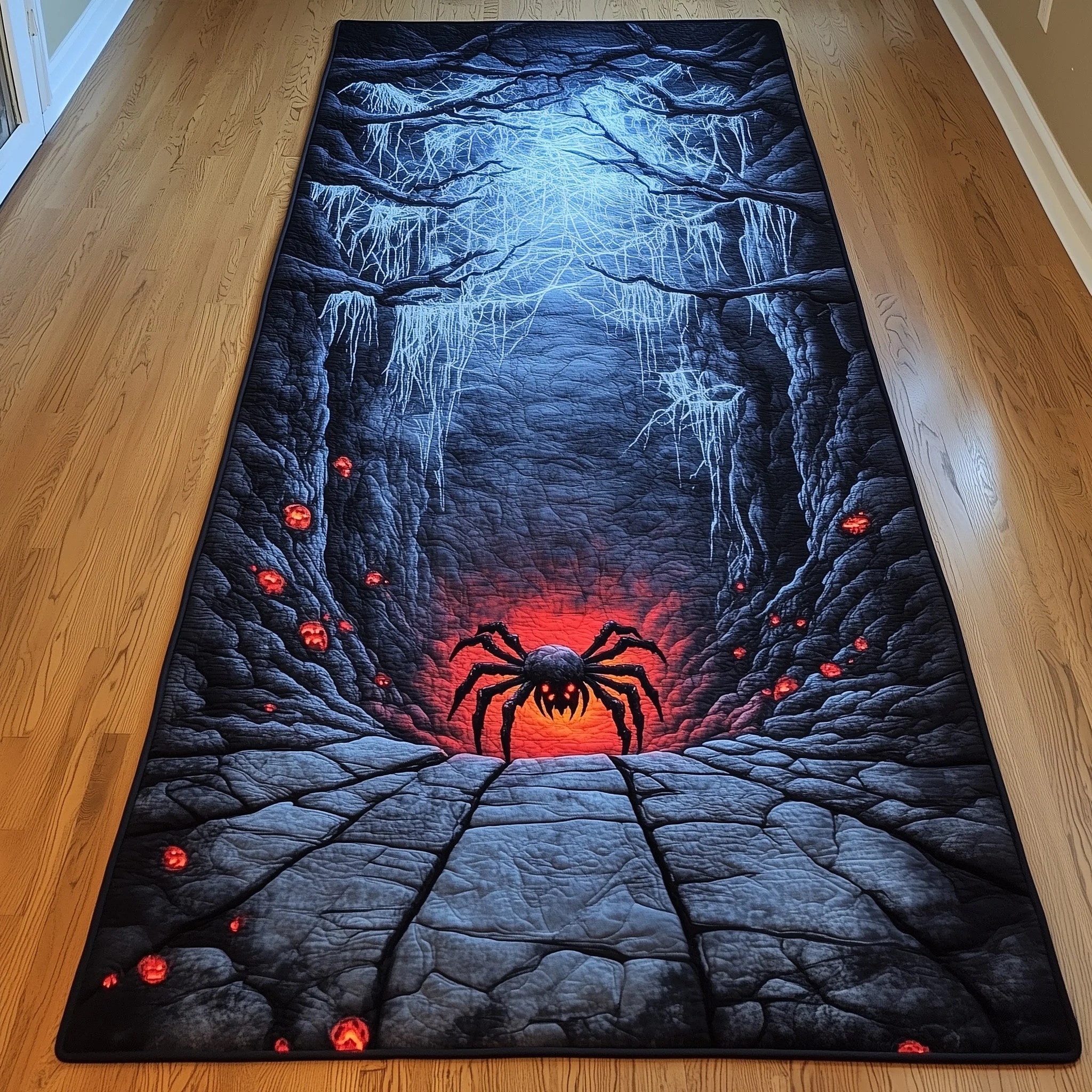 Spooky Shadow Spider Runner Rug Decorating Your Home For Halloween - Flickden