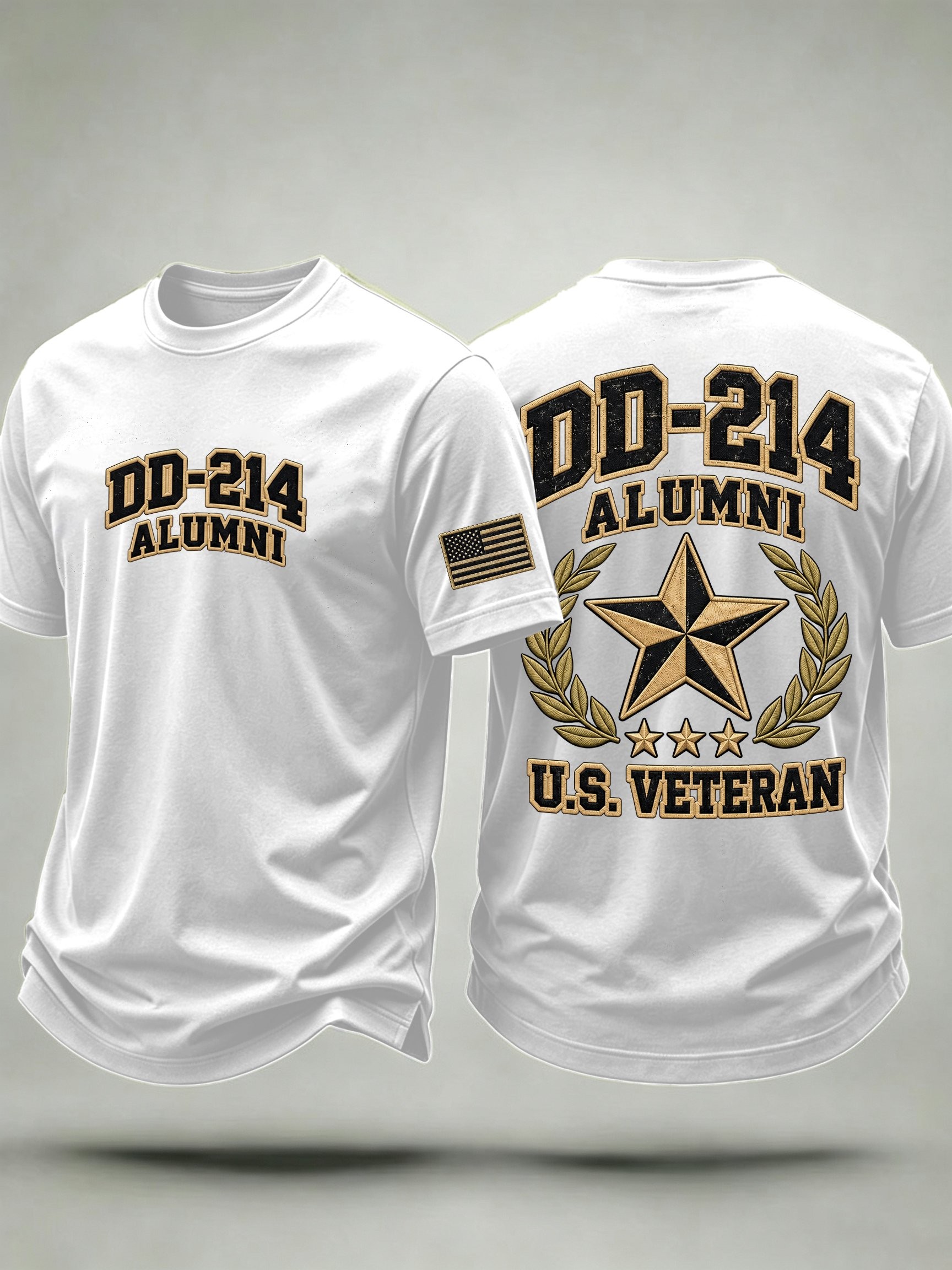 Veteran Day Merch DD 214 US Veteran T-Shirt Retro Army Veteran Clothing Gift For Brother - Flickden