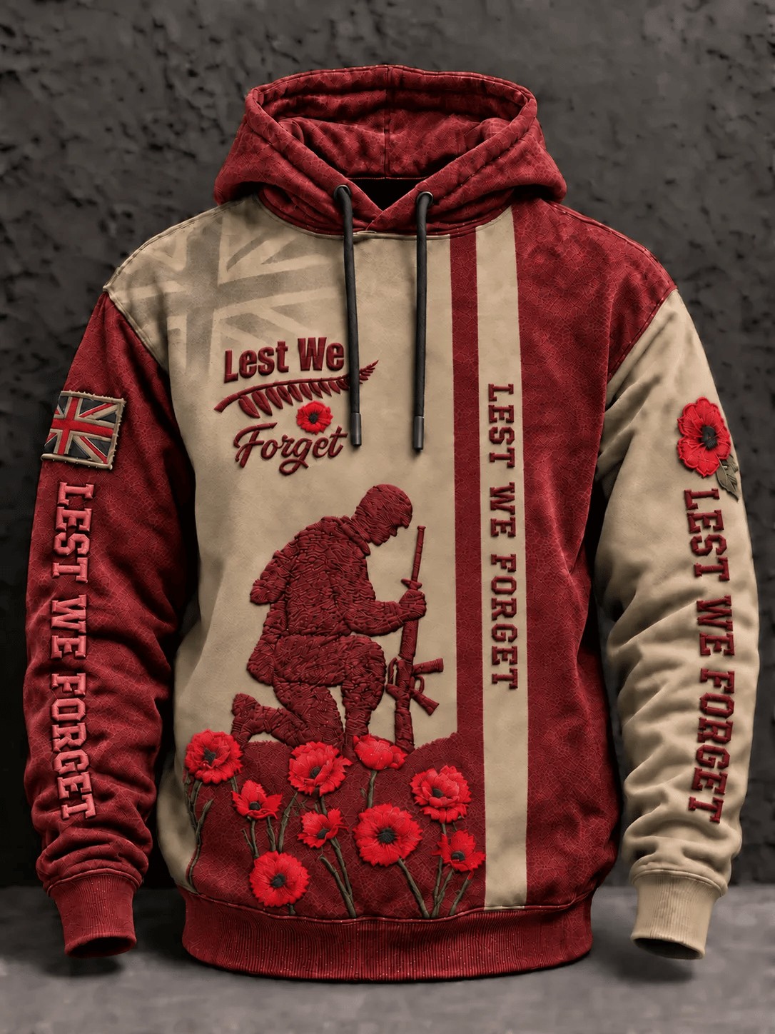 Veteran Day Merch Lest We Forget Hoodie Retro Army Clothes Gift For Dad - Flickden