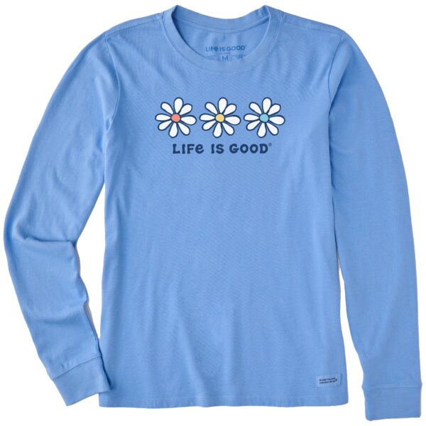 Women's 3 Daisies Long Sleeve Crusher Tee - Image 3