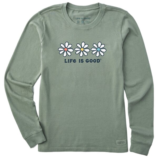 Women's 3 Daisies Long Sleeve Crusher Tee - Image 5