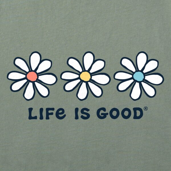 Women's 3 Daisies Long Sleeve Crusher Tee - Image 6