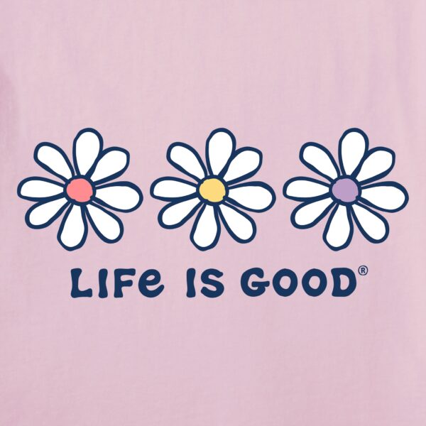 Women's 3 Daisies Long Sleeve Crusher Vee - Image 2