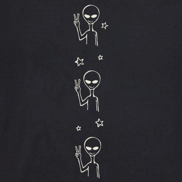 Women's Alien Peace Out Long Sleeve Crusher Boxy Tee - Image 5