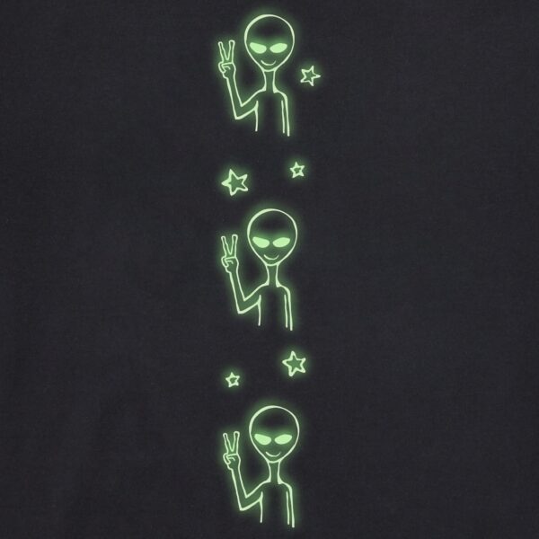 Women's Alien Peace Out Long Sleeve Crusher Boxy Tee - Image 6
