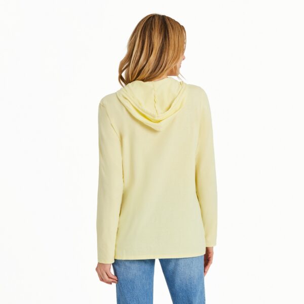 Women's 3 Hibiscuses Long Sleeve Crusher-LITE Hooded Tee - Image 3