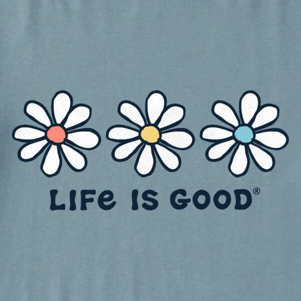 Women's 3 Daisies Long Sleeve Crusher Boxy Tee - Image 4