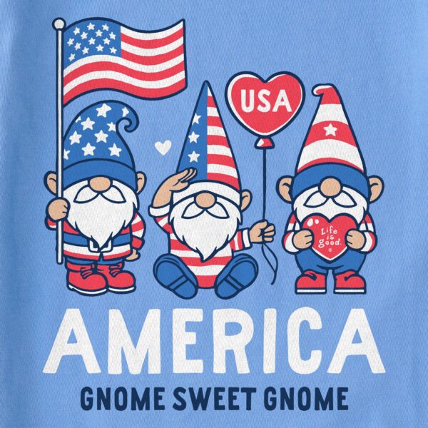 Women's America Gnome Sweet Gnome Long Sleeve Crusher Tee - Image 2