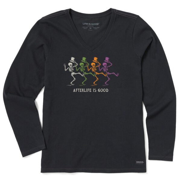 Women's Afterlife is Good Long Sleeve Crusher Vee - Image 2