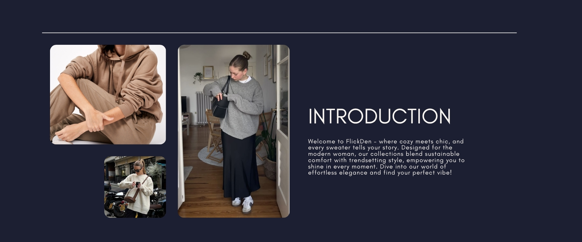 Blue Modern Fashion Collection Presentation