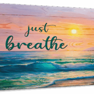 Just Breathe Sunset Wall Art