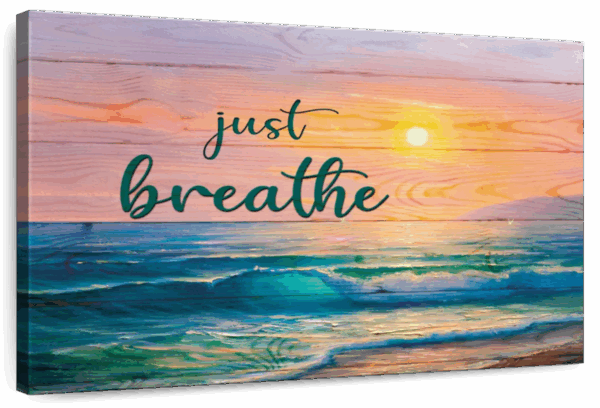 Just Breathe Sunset Wall Art