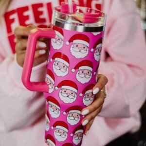 Santa Claus Repeat Holiday Tumbler Cup