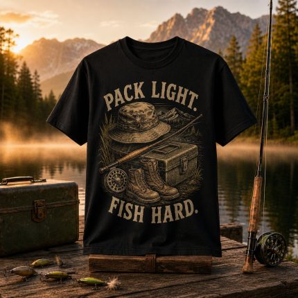 Pack Light Fish Hard Fishing T-Shirt